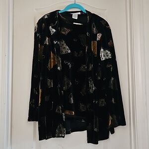 Graver Studio - Velvet Blouse and Jacket Set M